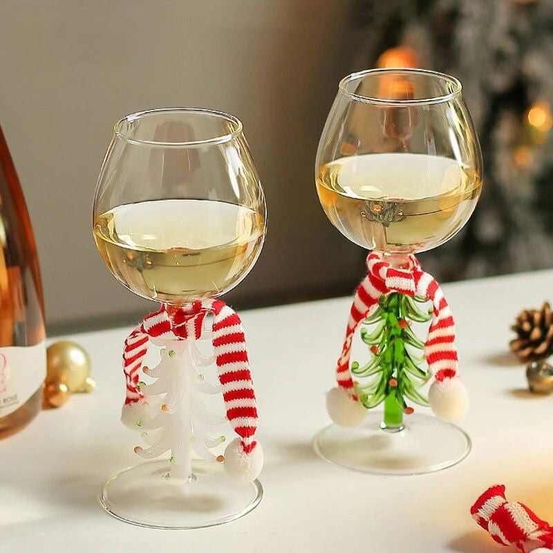 modrosa Tree-mendous Christmas Wine Glass – Festive Holiday Drinkware