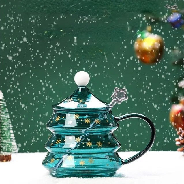 modrosa Cocoa & Christmas Tree Mug – Festive Ceramic Holiday Cup